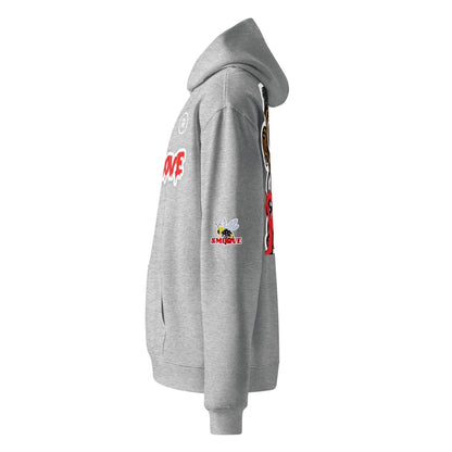 Beesmoove raw R Unisex oversized hoodie - Beesmoove