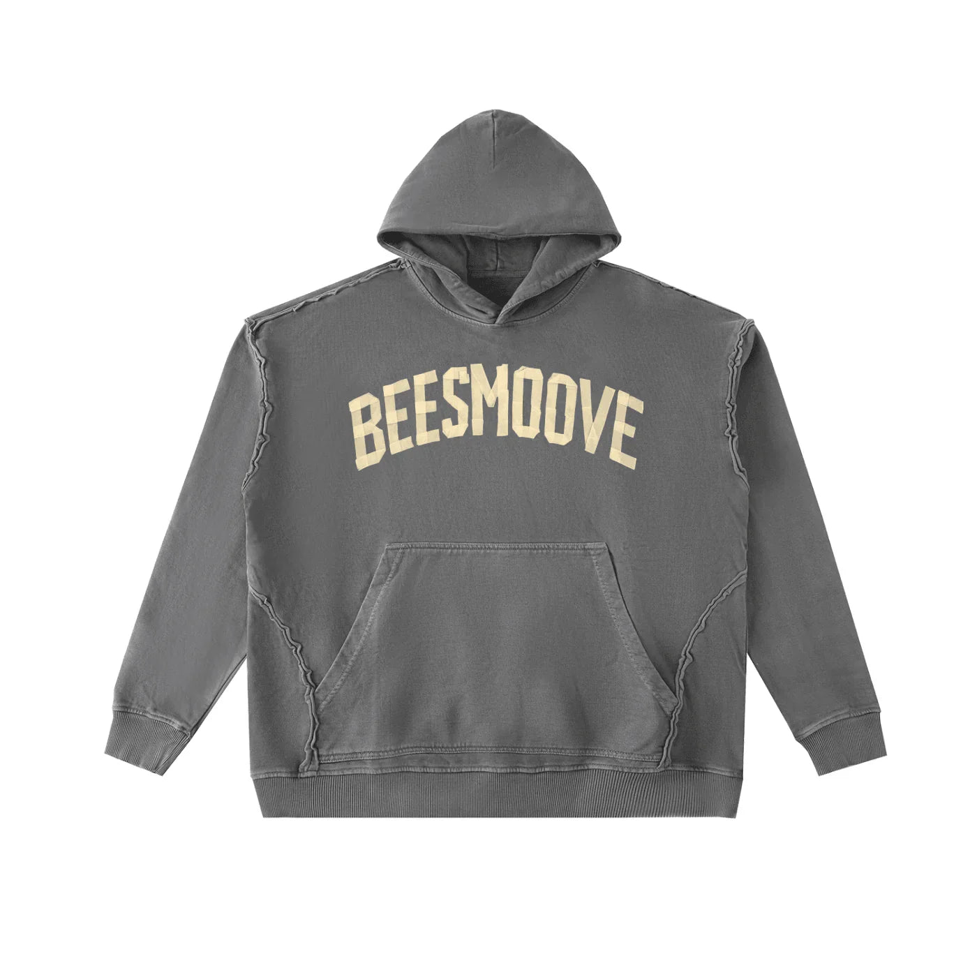 BEESMOOVE Raw - Seam Enzyme Washed Hoodie - Beesmoove