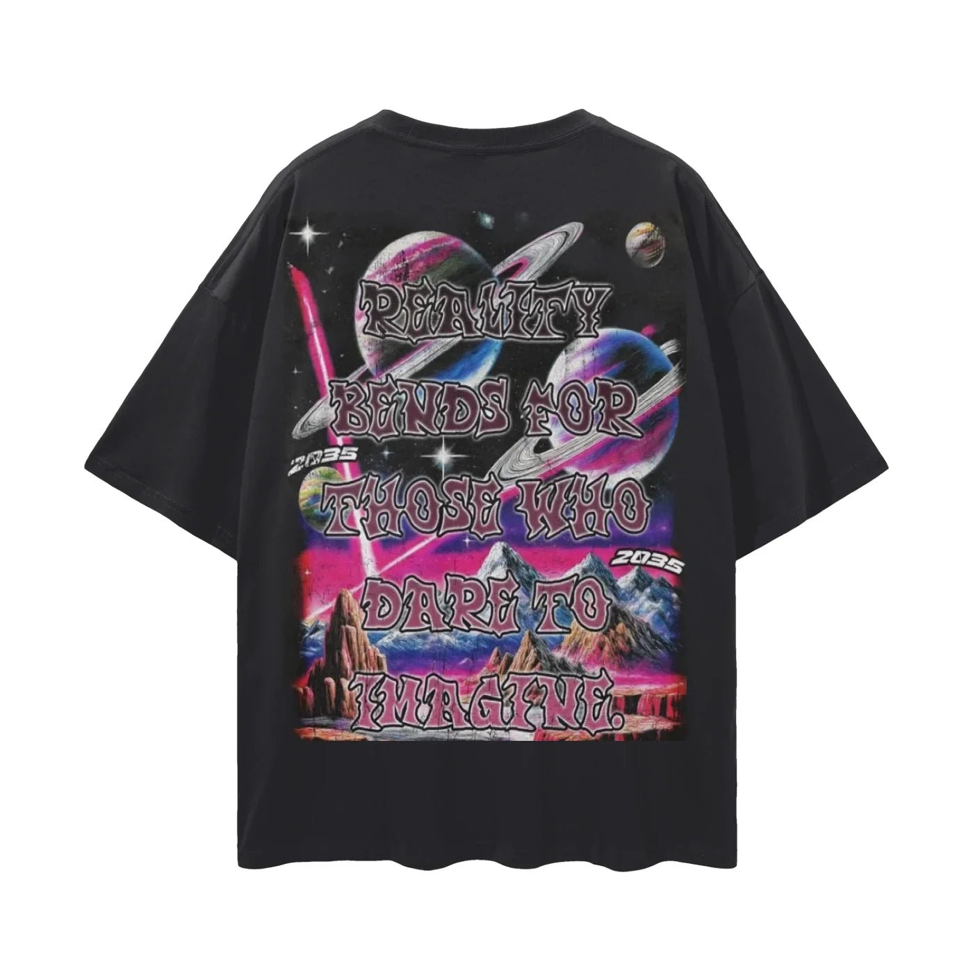 BEESMOOVE REALITY BENDS Loose Drop Shoulder T-Shirt - Beesmoove