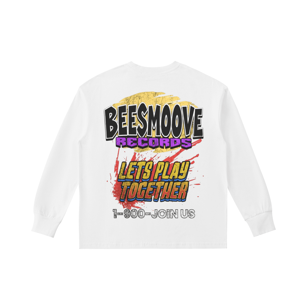 BEESMOOVE Records: Let’s Play Together (throwback) Kids' Long - Sleeve Tee - Beesmoove