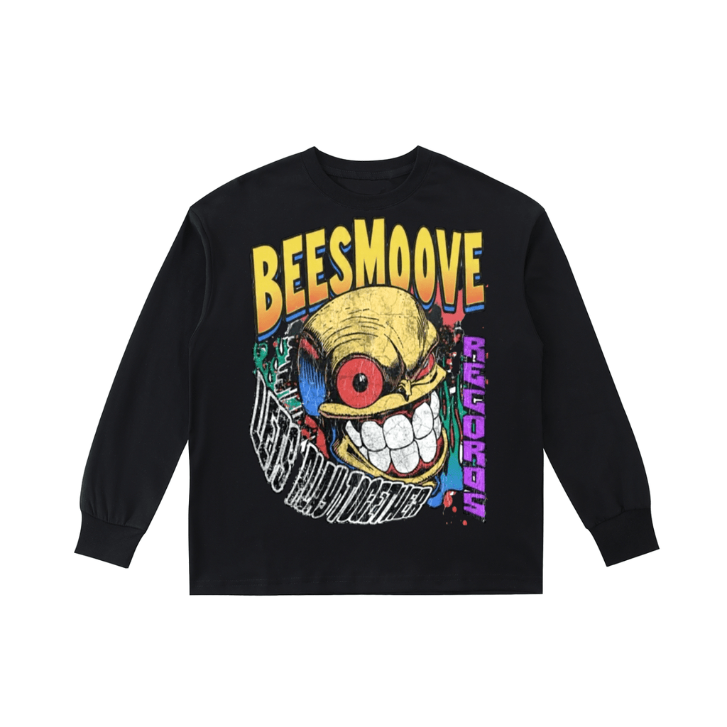 BEESMOOVE Records: Let’s Play Together (throwback) Kids' Long - Sleeve Tee - Beesmoove