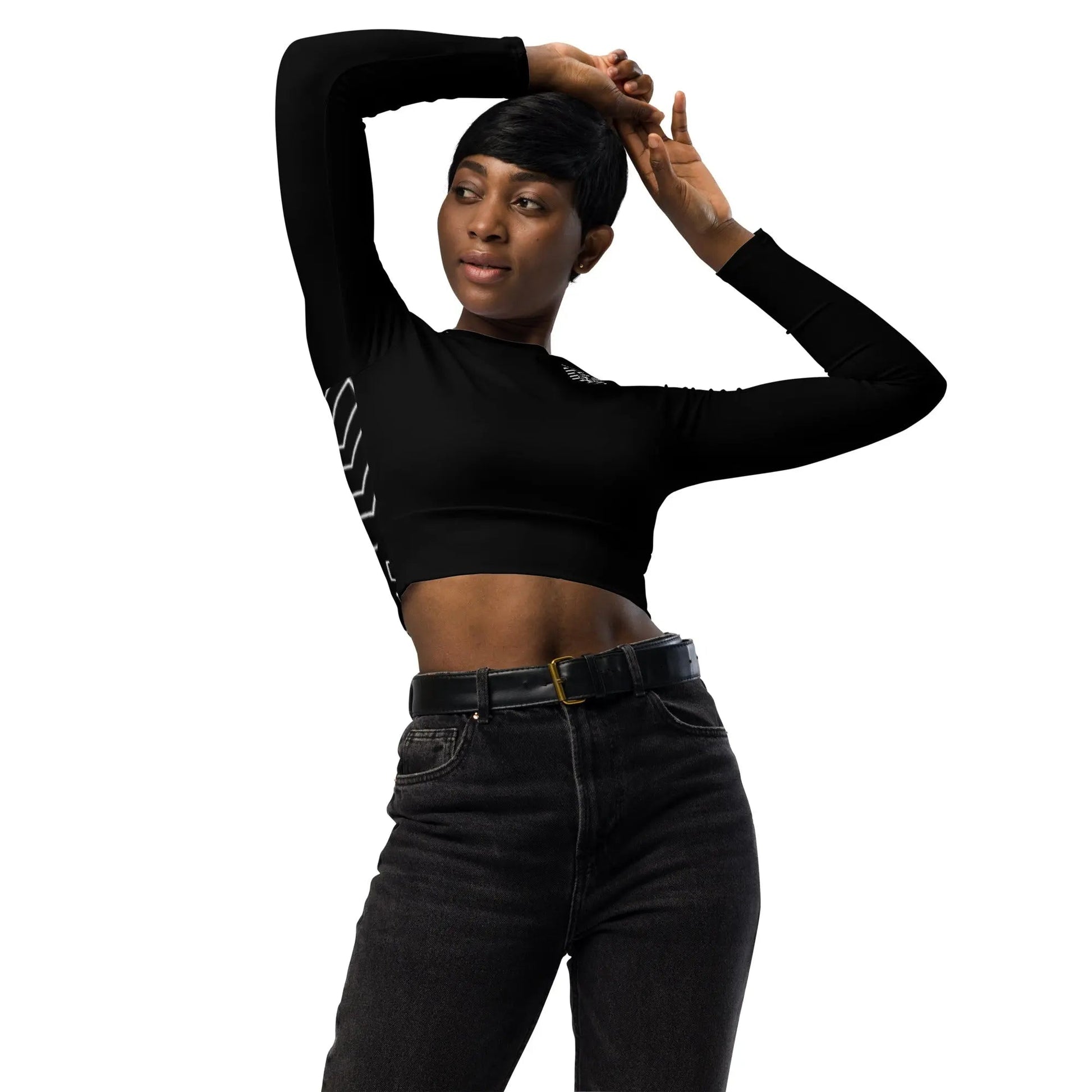 Beesmoove recovery long - sleeve crop top - Beesmoove