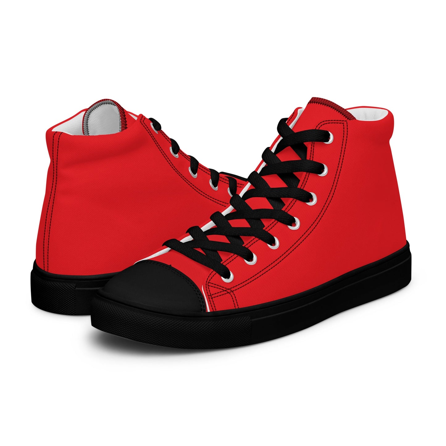 Beesmoove red Men’s high top canvas shoes - Beesmoove