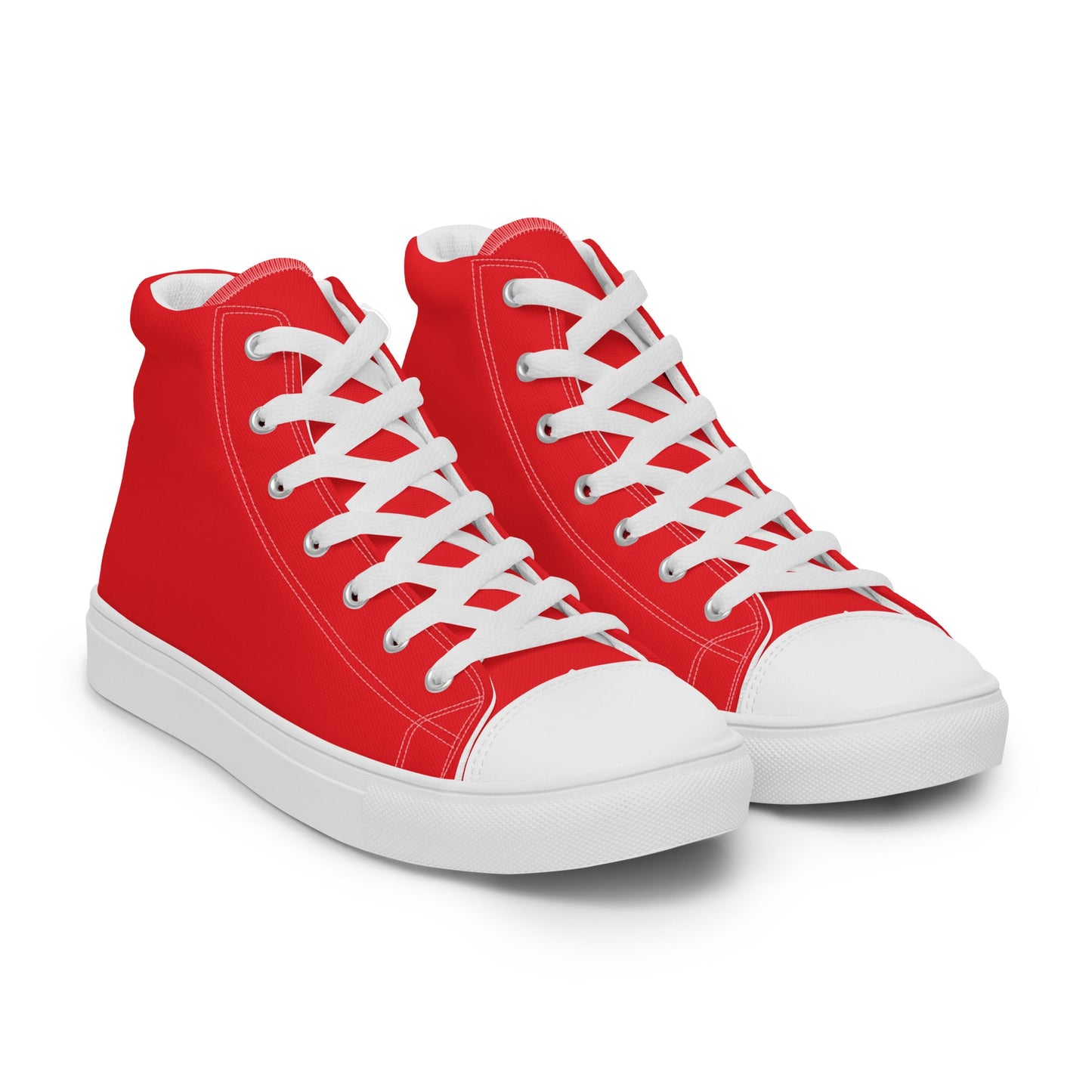 Beesmoove red Men’s high top canvas shoes - Beesmoove