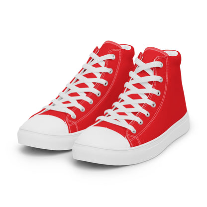 Beesmoove red Men’s high top canvas shoes - Beesmoove