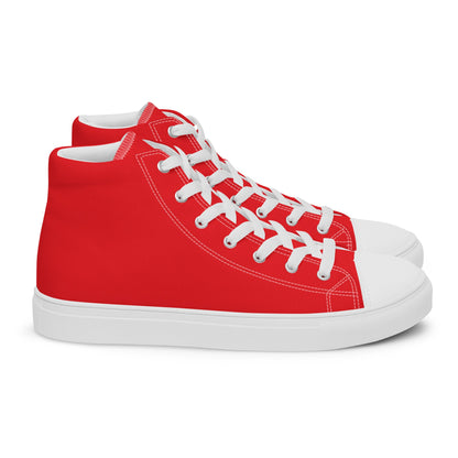 Beesmoove red Men’s high top canvas shoes - Beesmoove