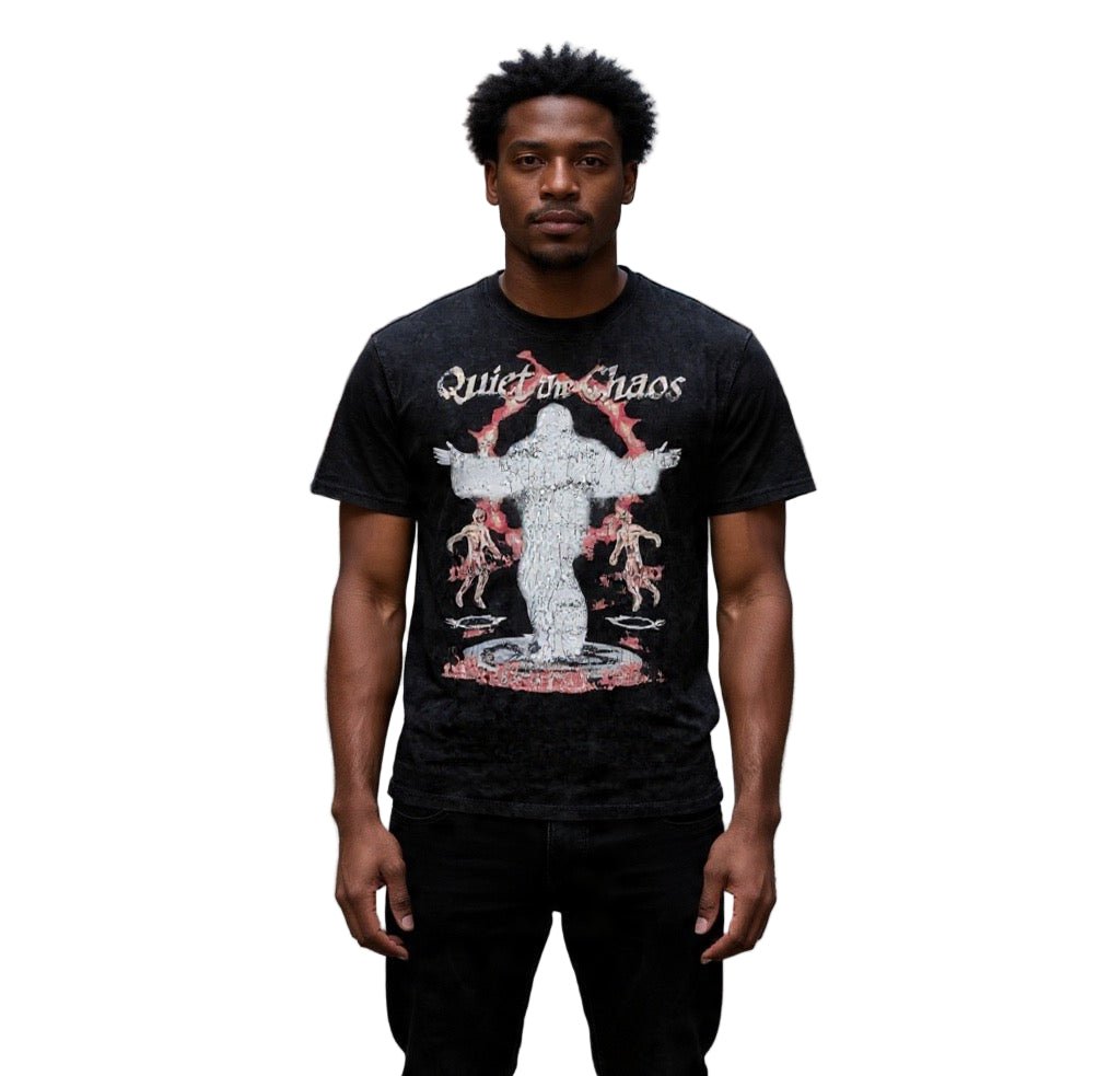 BEESMOOVE Resurrection Washed Oversized Cotton T-Shirt - Beesmoove