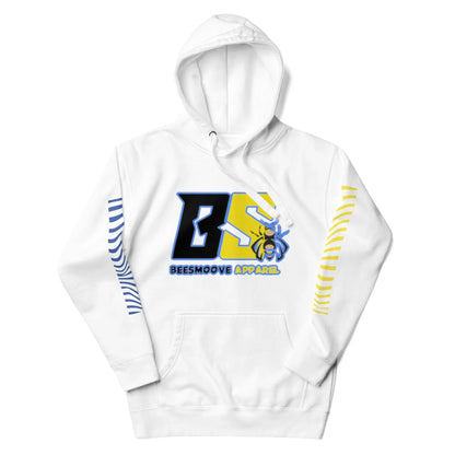 Beesmoove retro blue and yellow logo Unisex Hoodie - Beesmoove