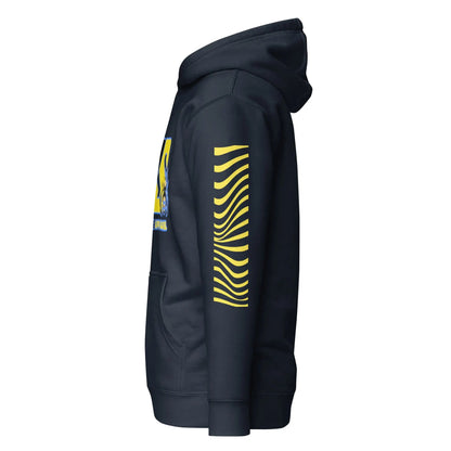 Beesmoove retro blue and yellow logo Unisex Hoodie - Beesmoove