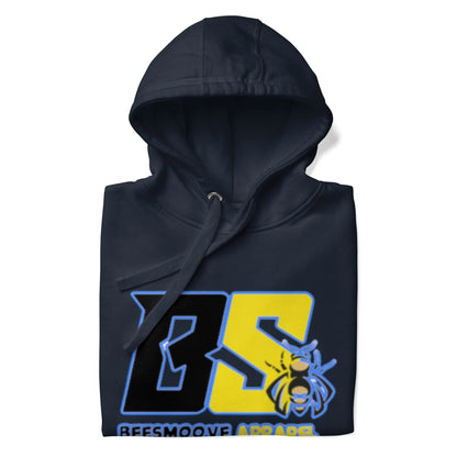 Beesmoove retro blue and yellow logo Unisex Hoodie - Beesmoove