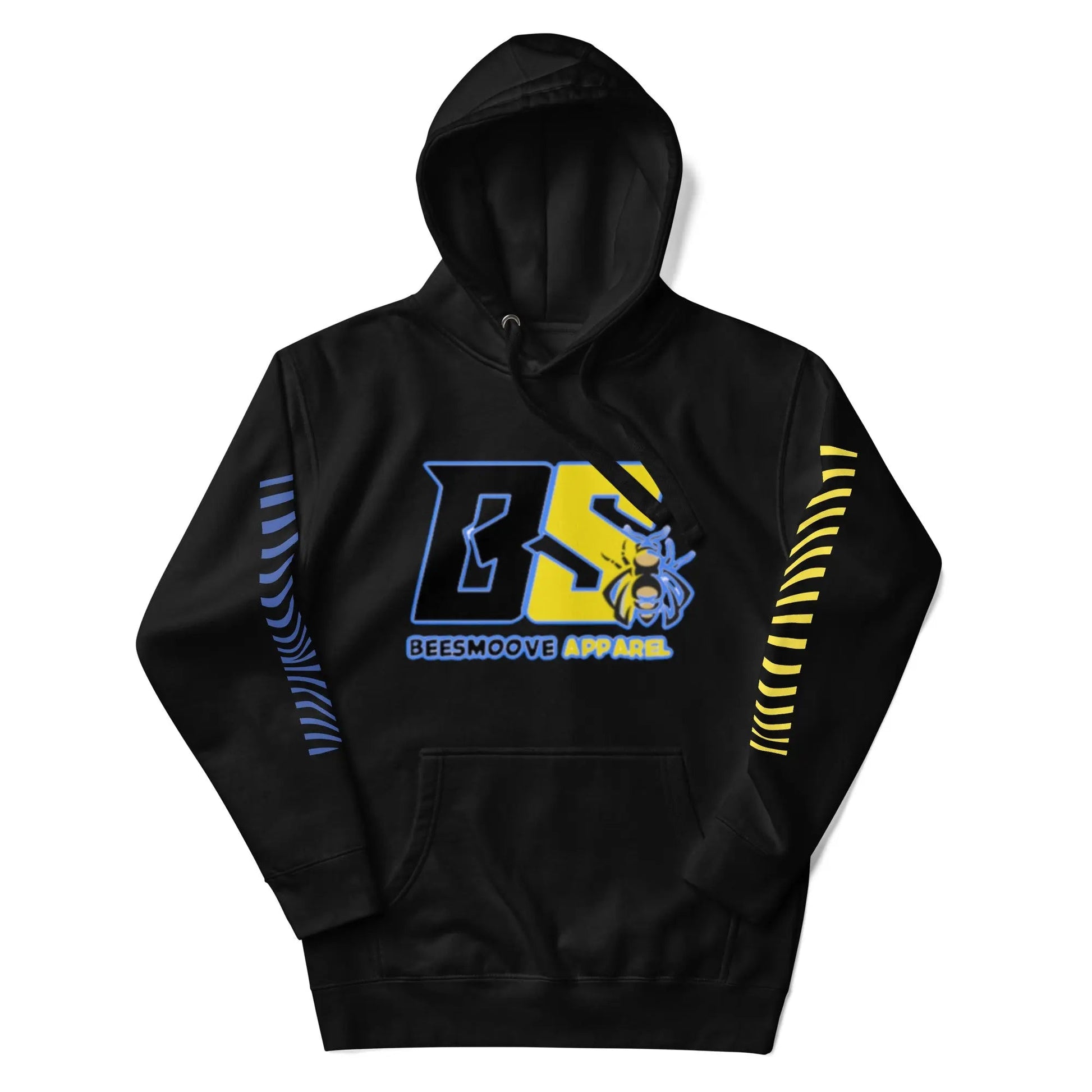 Beesmoove retro blue and yellow logo Unisex Hoodie - Beesmoove