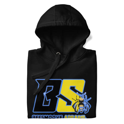 Beesmoove retro blue and yellow logo Unisex Hoodie - Beesmoove