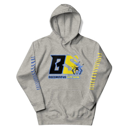 Beesmoove retro blue and yellow logo Unisex Hoodie - Beesmoove