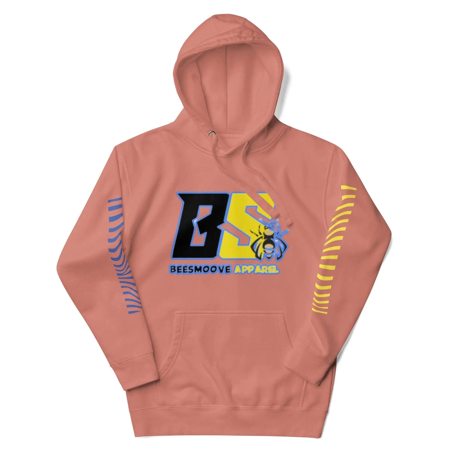 Beesmoove retro blue and yellow logo Unisex Hoodie - Beesmoove