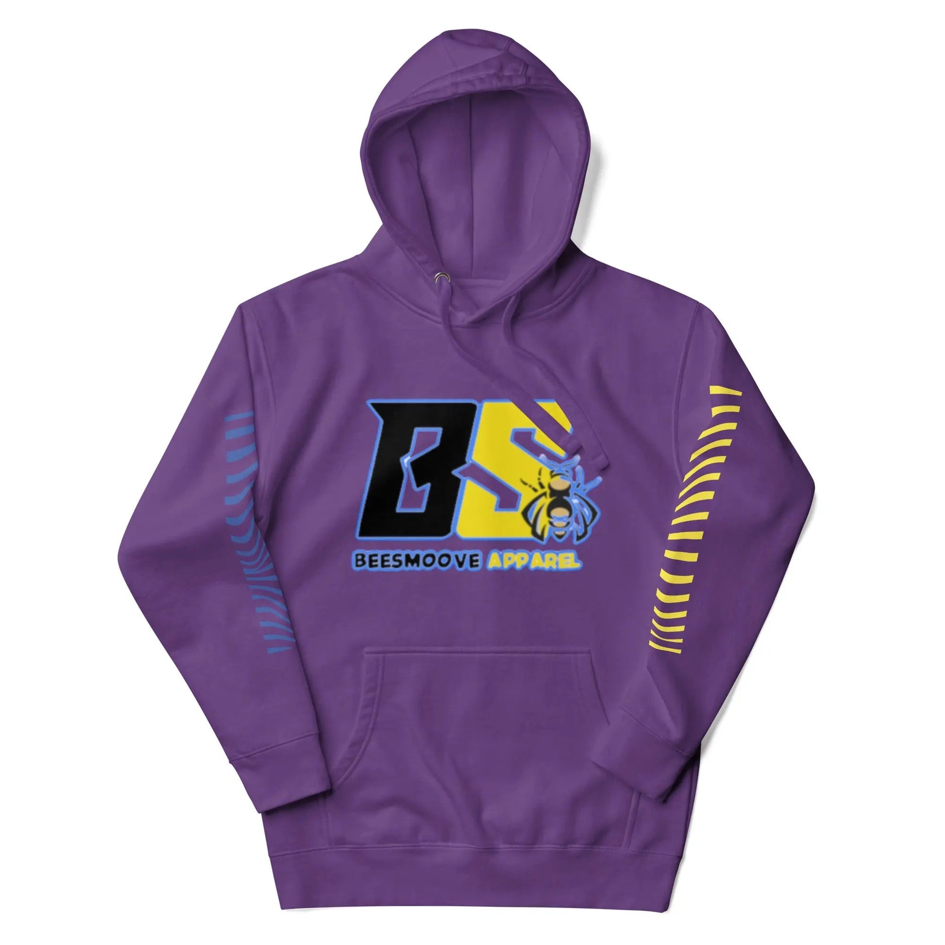 Beesmoove retro blue and yellow logo Unisex Hoodie - Beesmoove