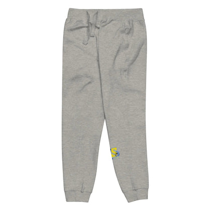 Beesmoove retro blue yellow Unisex fleece sweatpants - Beesmoove