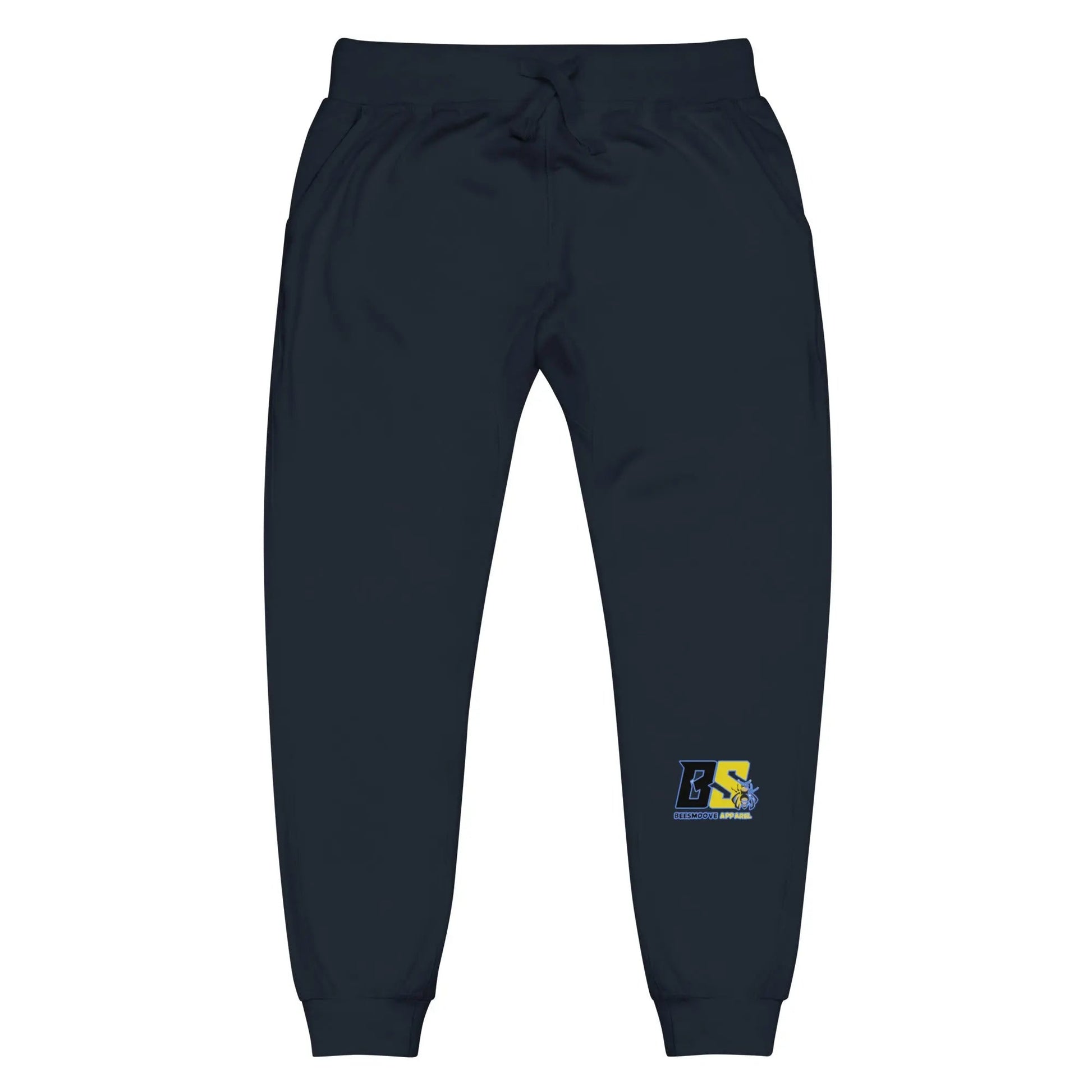 Beesmoove retro blue yellow Unisex fleece sweatpants - Beesmoove