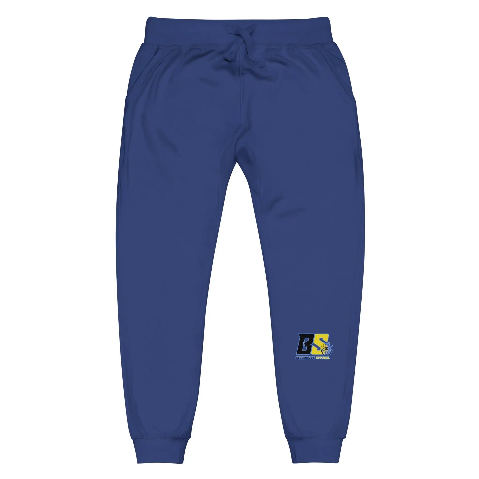 Beesmoove retro blue yellow Unisex fleece sweatpants - Beesmoove