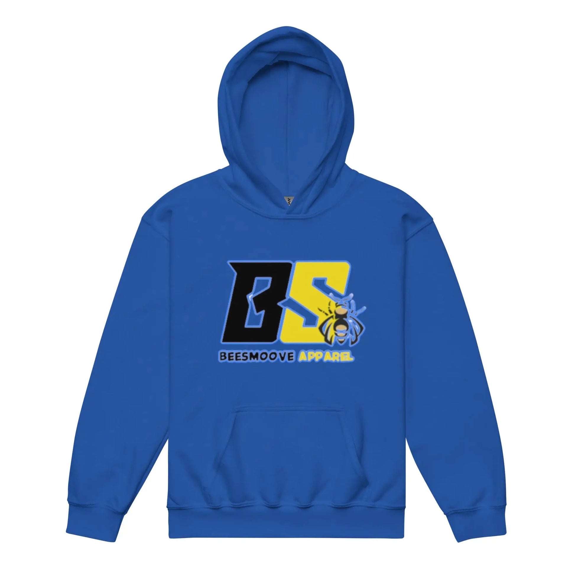 Beesmoove retro kids blue yellow Youth heavy blend hoodie - Beesmoove