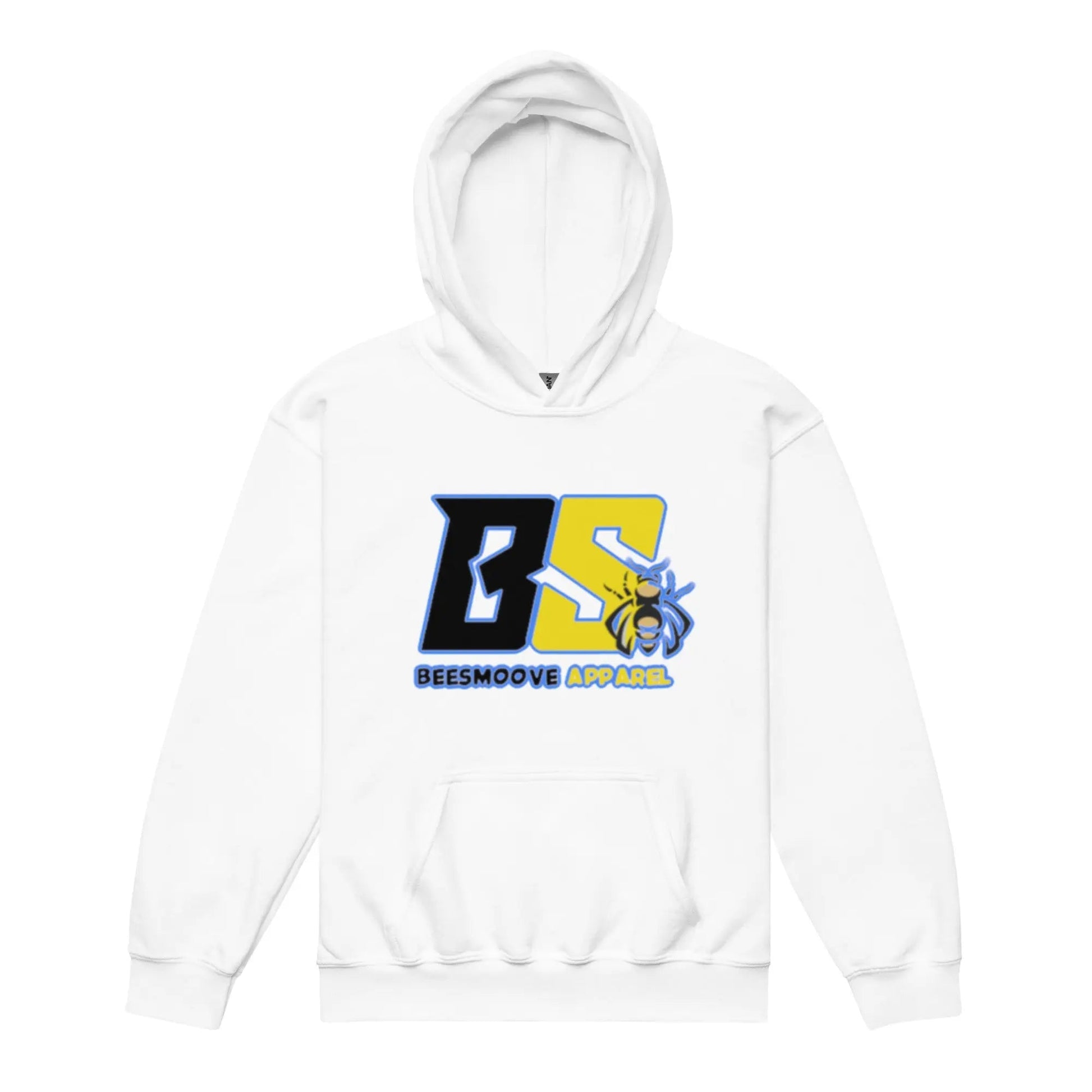 Beesmoove retro kids blue yellow Youth heavy blend hoodie - Beesmoove