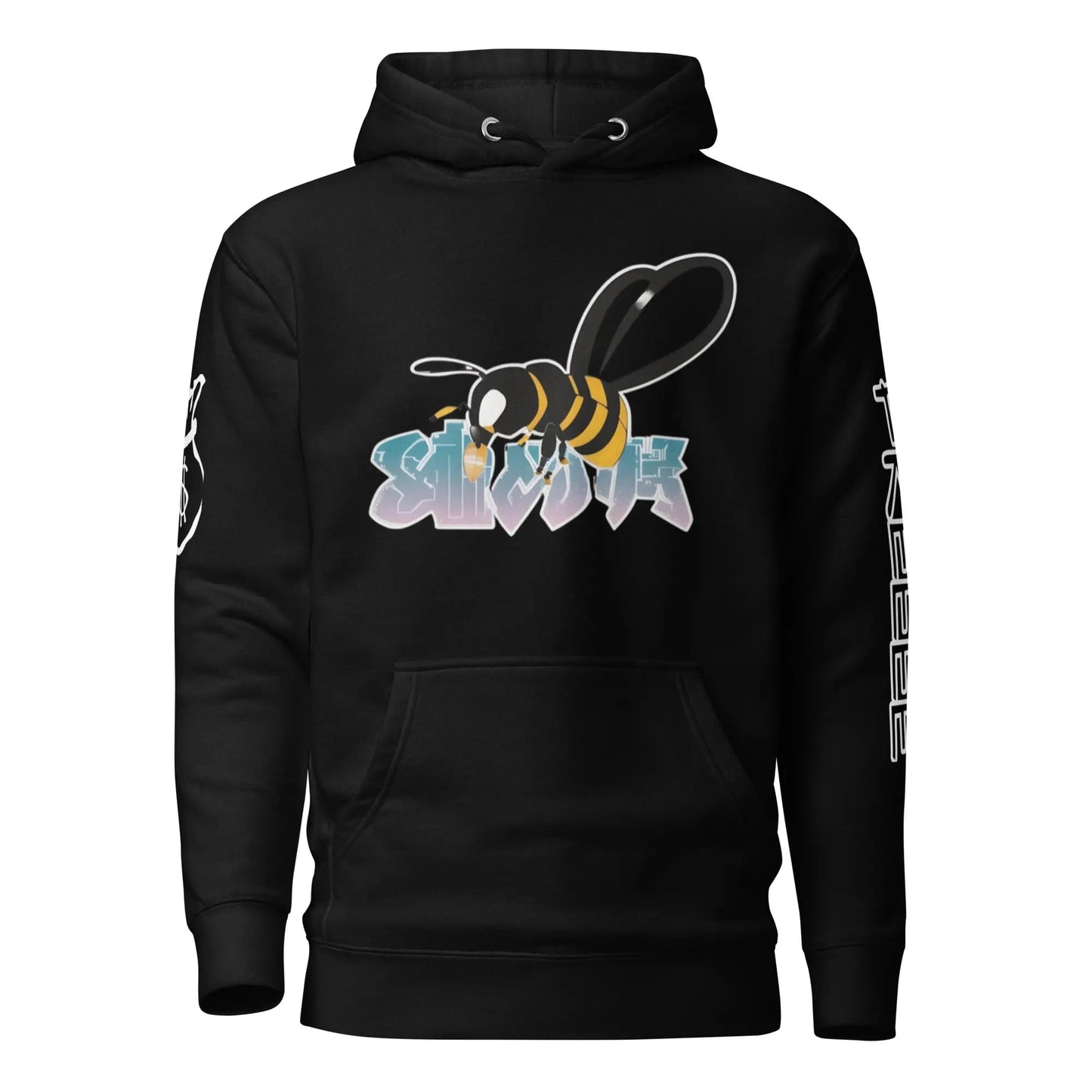 Beesmoove retro sky blue hoodie on bee Unisex Hoodie - Beesmoove