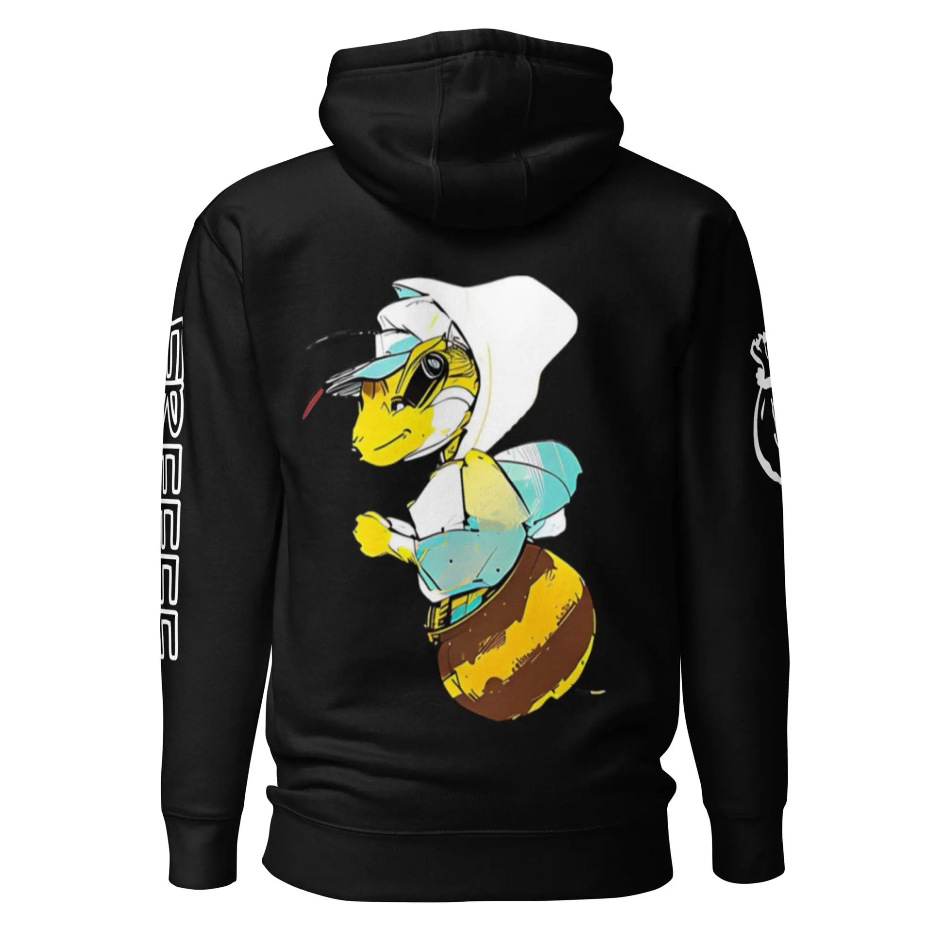 Beesmoove retro sky blue hoodie on bee Unisex Hoodie - Beesmoove