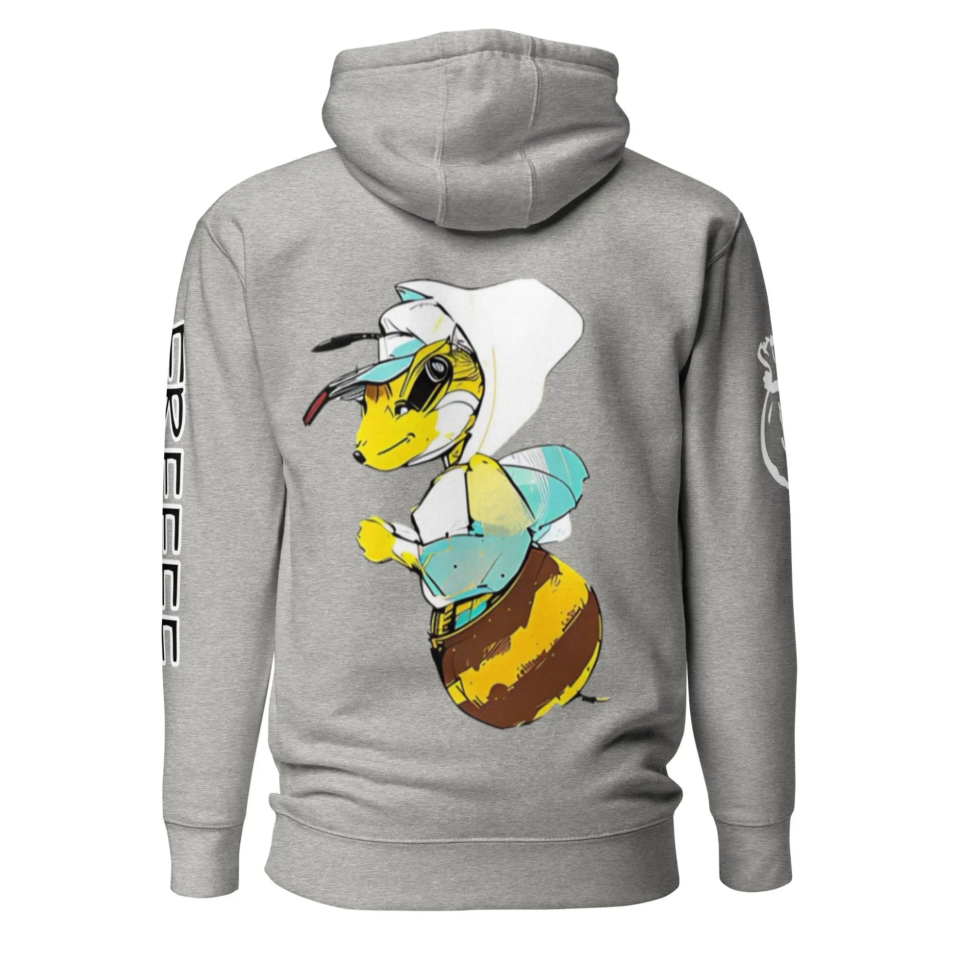 Beesmoove retro sky blue hoodie on bee Unisex Hoodie - Beesmoove