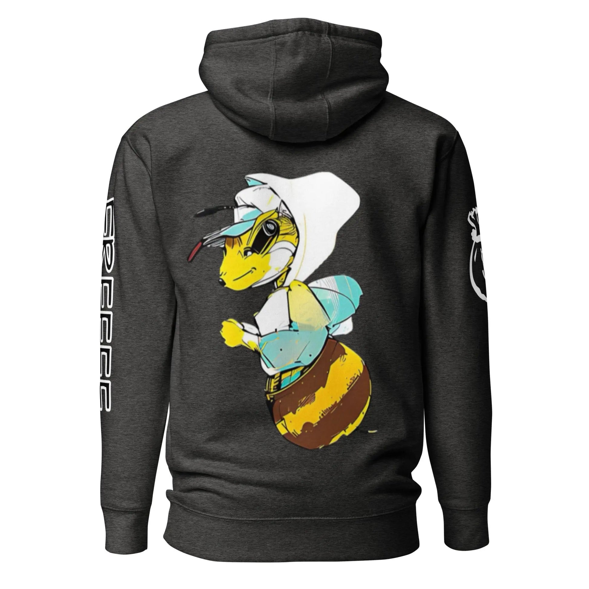 Beesmoove retro sky blue hoodie on bee Unisex Hoodie - Beesmoove