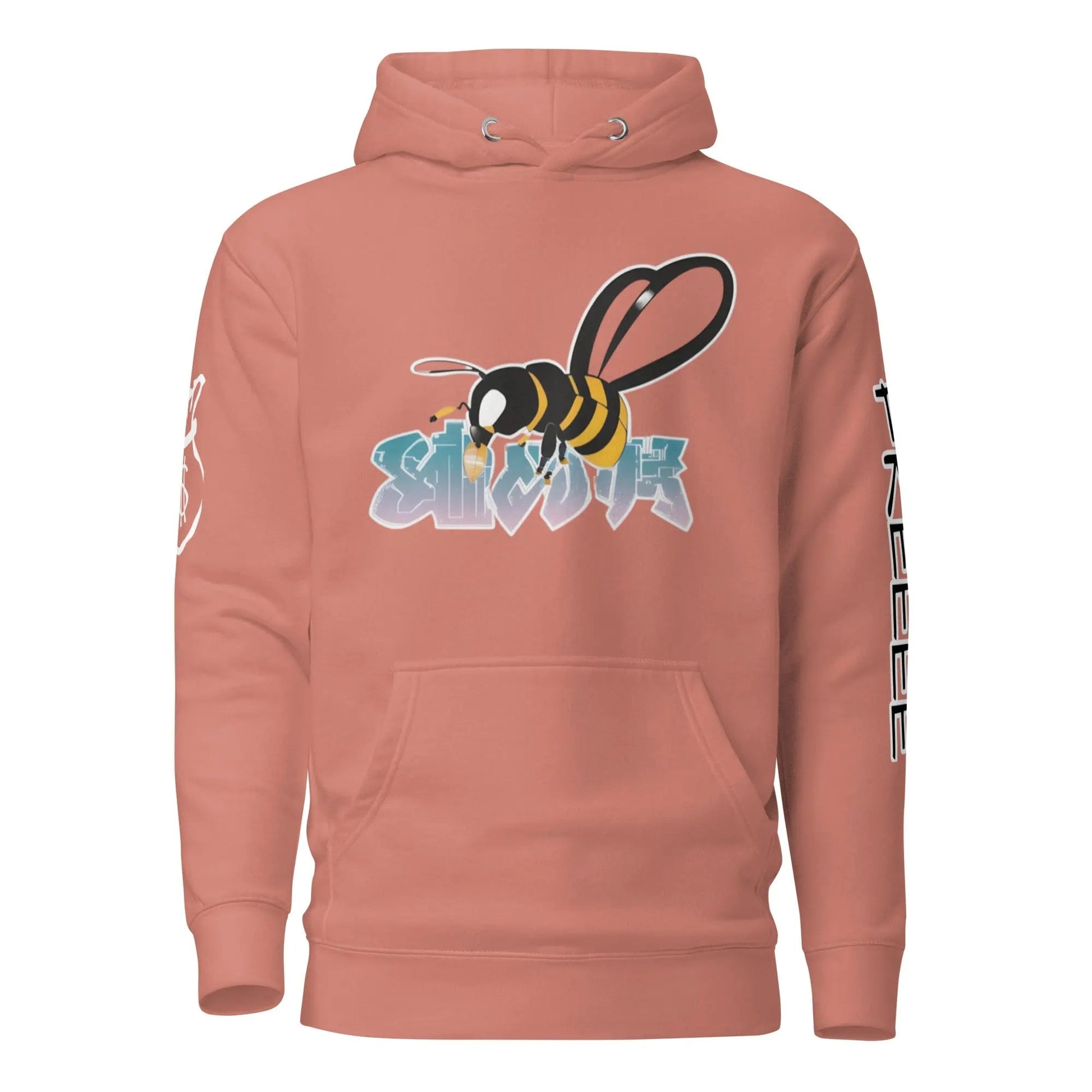 Beesmoove retro sky blue hoodie on bee Unisex Hoodie - Beesmoove