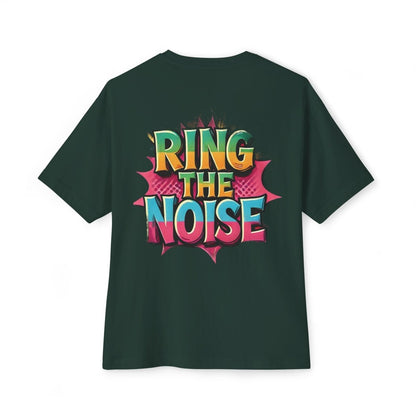 Beesmoove ring the noise Unisex Oversized Boxy Tee - Beesmoove