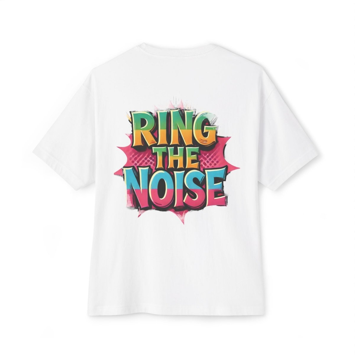 Beesmoove ring the noise Unisex Oversized Boxy Tee - Beesmoove