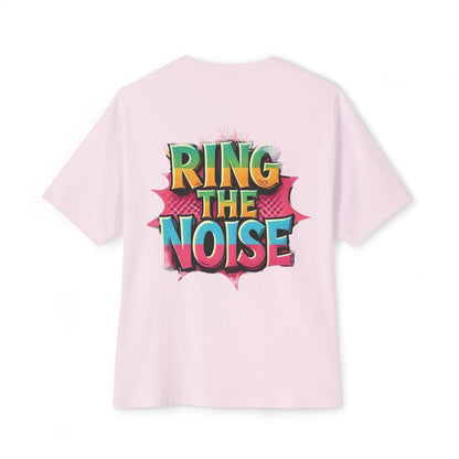 Beesmoove ring the noise Unisex Oversized Boxy Tee - Beesmoove