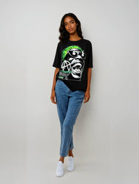 BEESMOOVE Riot Mode Oversize Deep Drop Shoulder Tee - Beesmoove