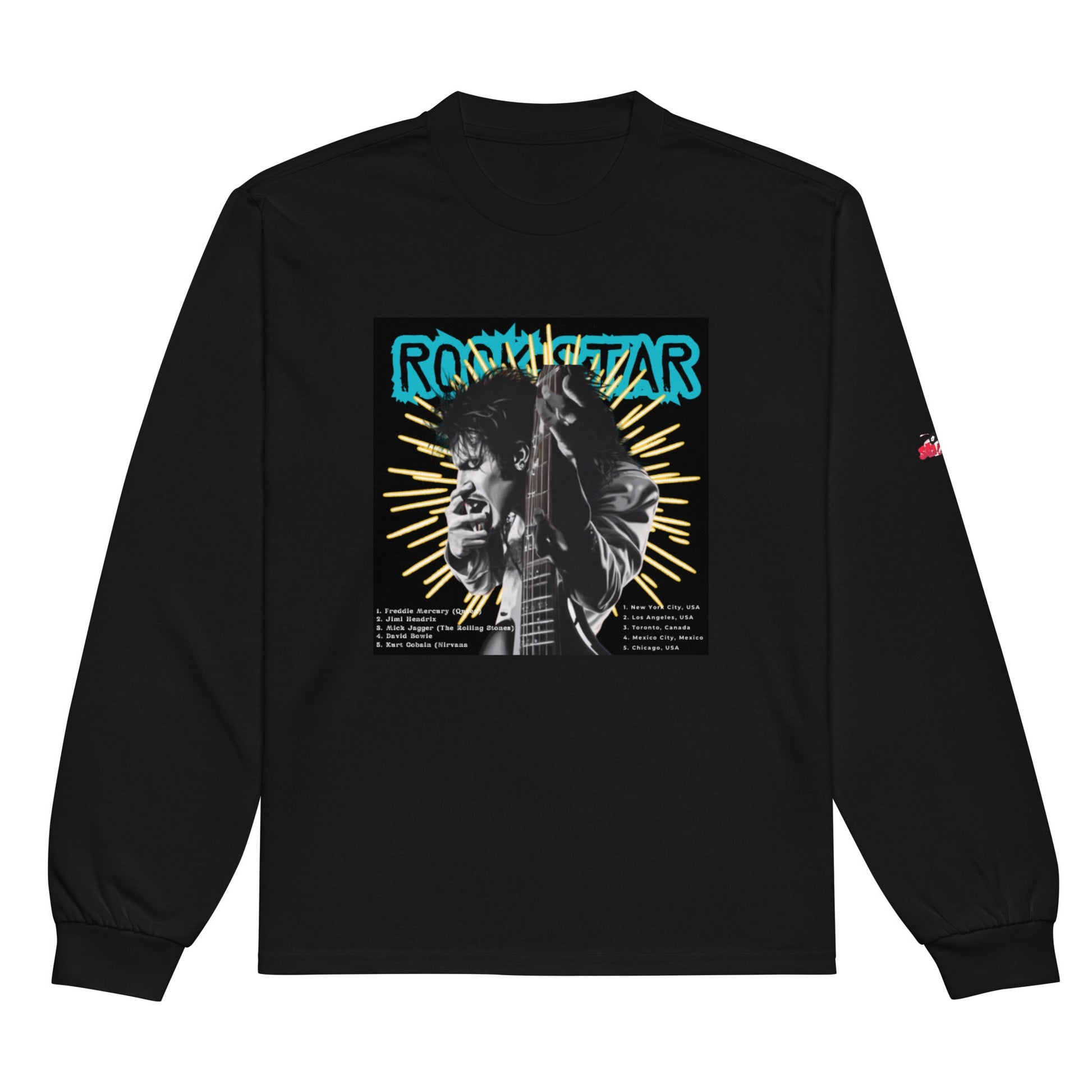 Beesmoove rock star city tour Premium heavyweight long sleeve shirt - Beesmoove