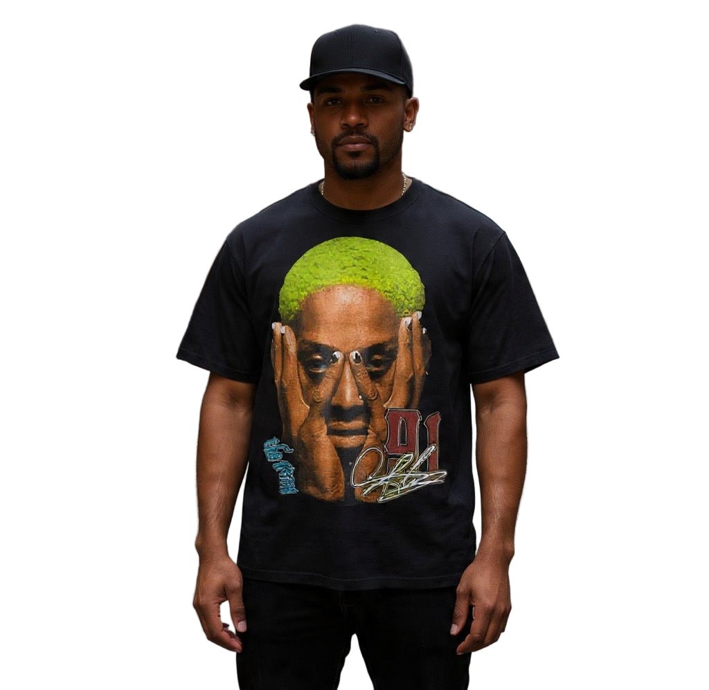 BEESMOOVE Rodman Rage Tee Loose Drop Shoulder T-Shirt - Beesmoove