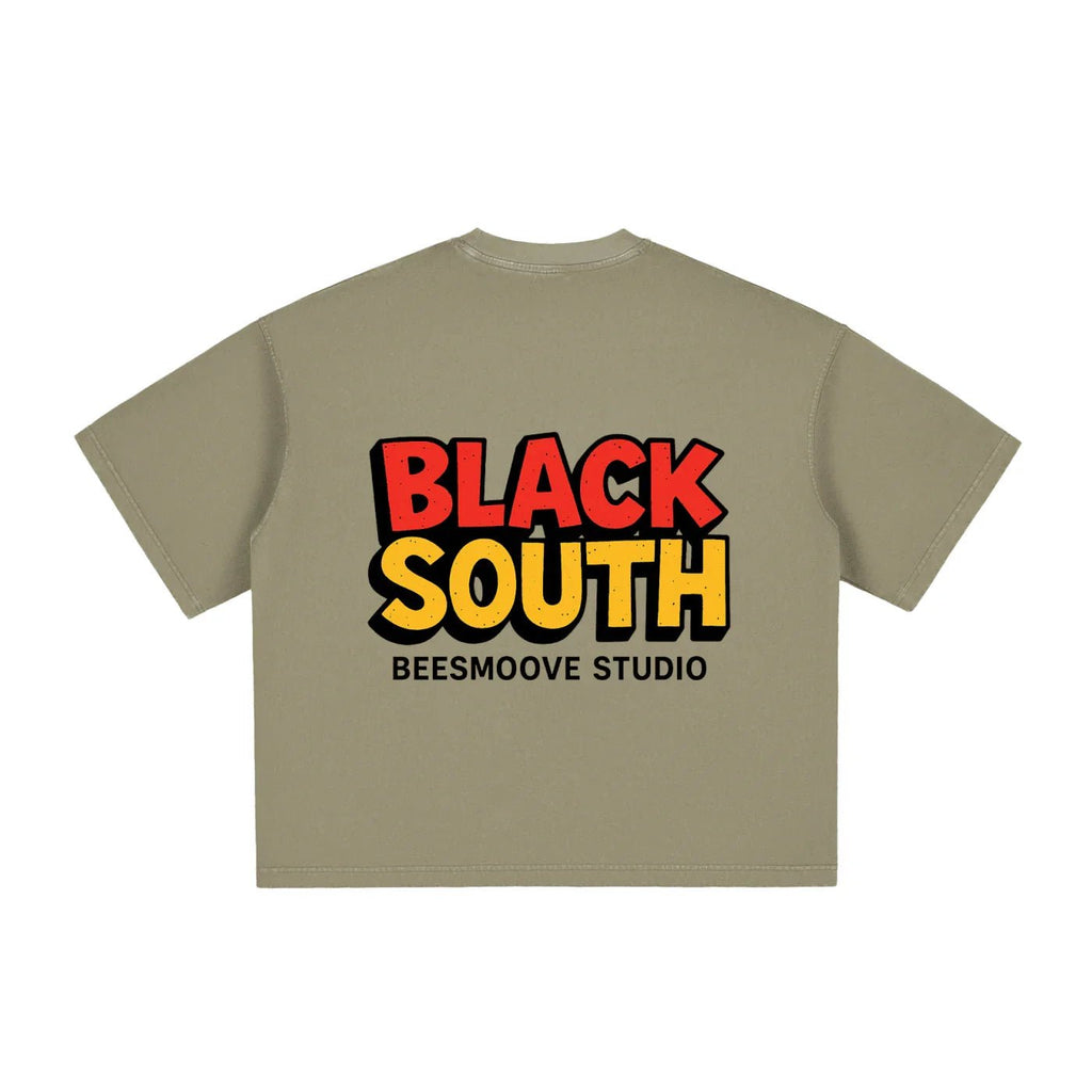 BEESMOOVE RTS Terrell Washed Boxy T-Shirt - Beesmoove