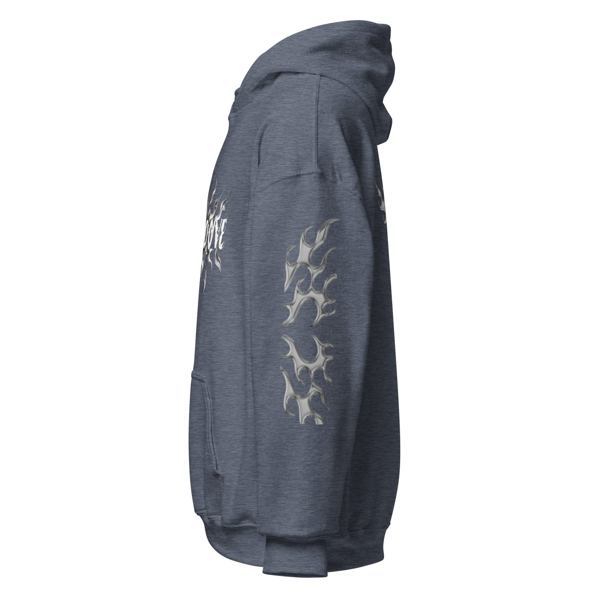 Beesmoove silver flame Unisex Hoodie - Beesmoove