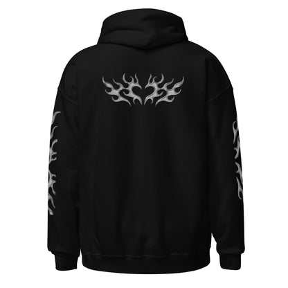 Beesmoove silver flame Unisex Hoodie - Beesmoove