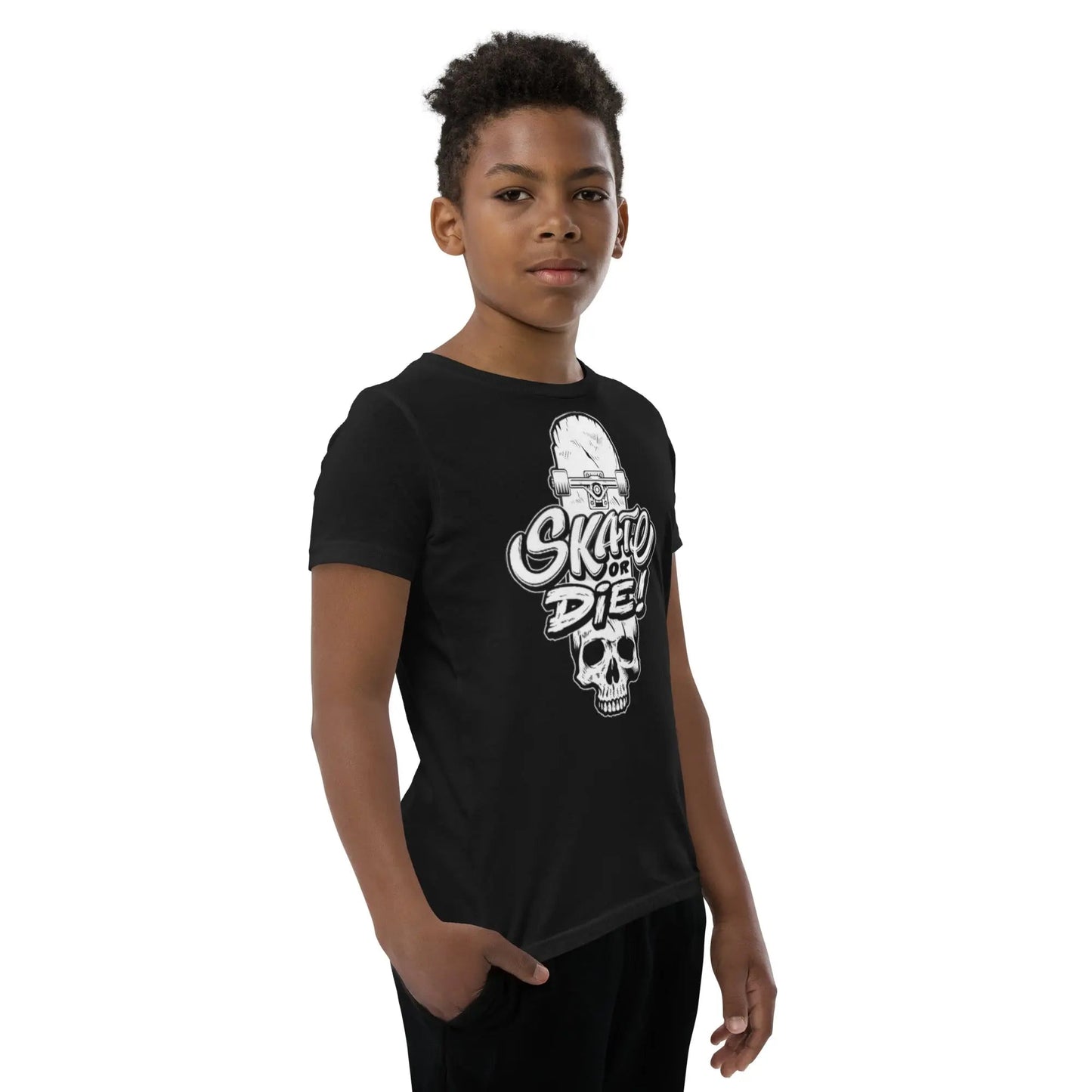 Beesmoove skate or die Youth Short Sleeve T-Shirt - Beesmoove