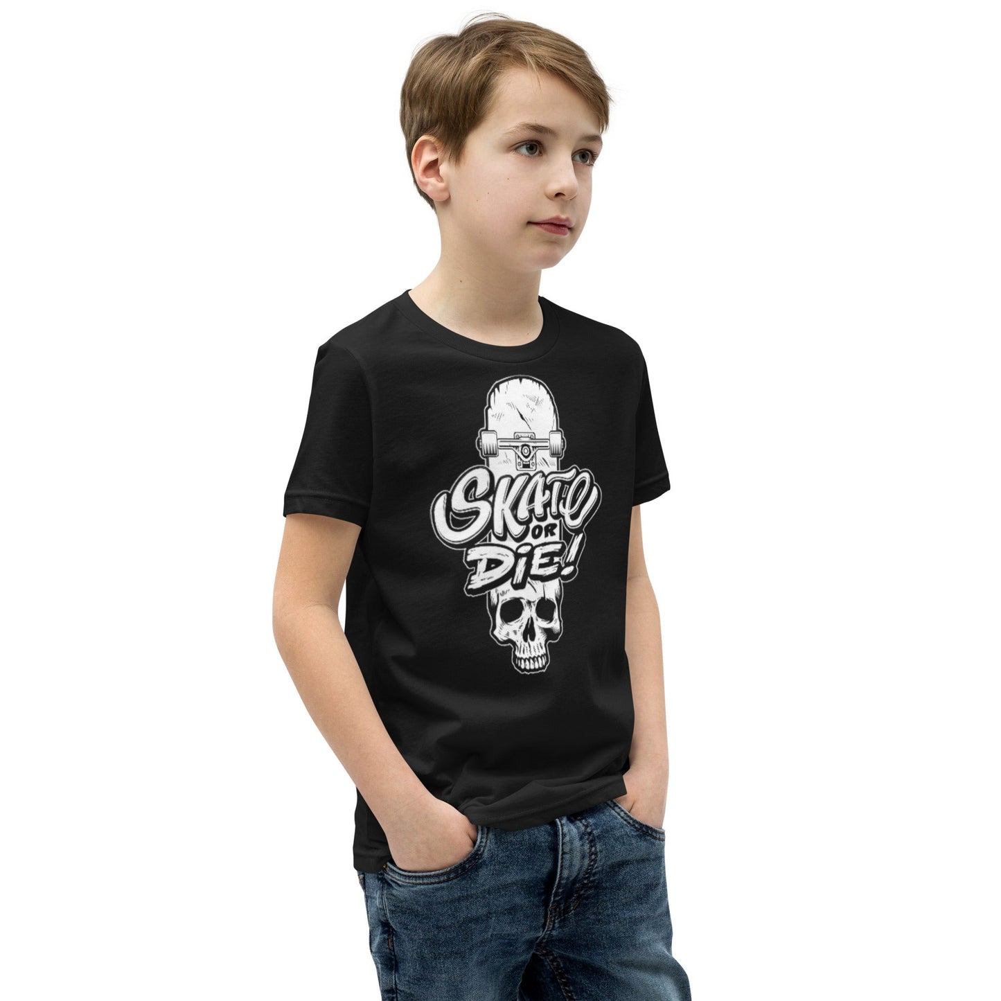 Beesmoove skate or die Youth Short Sleeve T-Shirt - Beesmoove