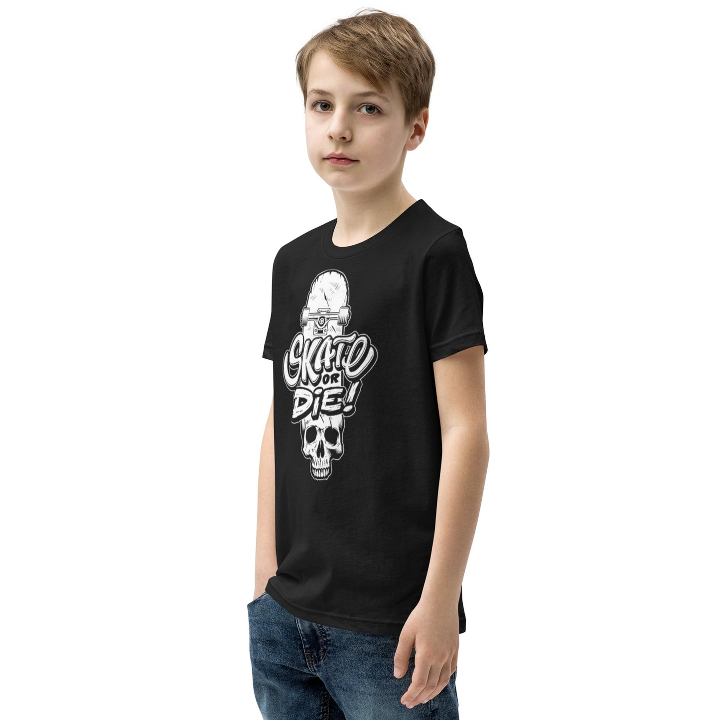 Beesmoove skate or die Youth Short Sleeve T-Shirt - Beesmoove