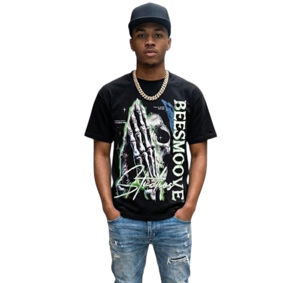 BEESMOOVE Skeleton Prayer T-Shirt - Beesmoove