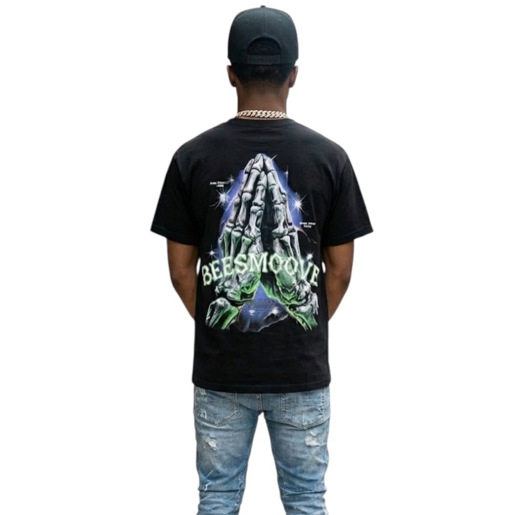 BEESMOOVE Skeleton Prayer T-Shirt - Beesmoove