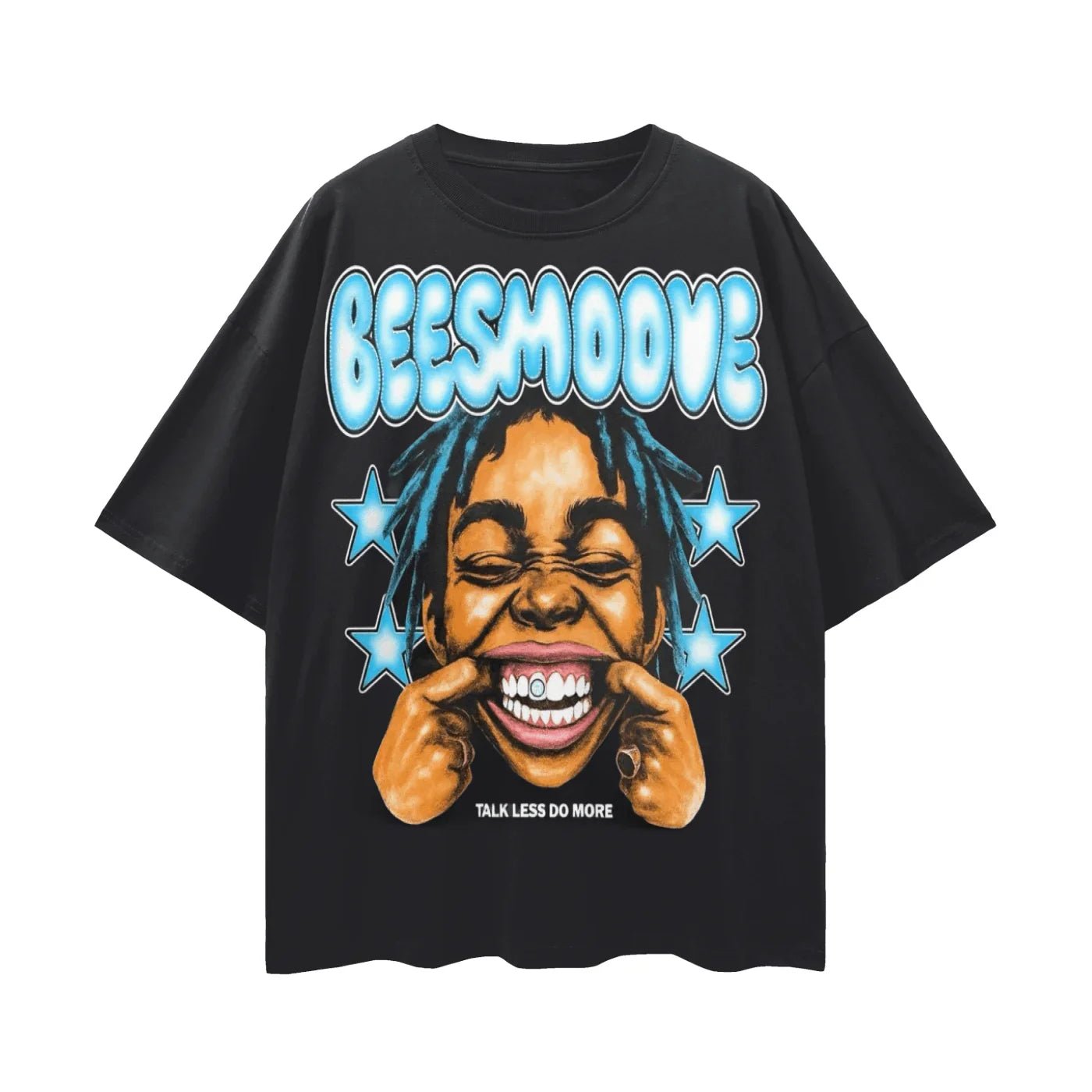 BEESMOOVE Sky Drip Loose Drop Shoulder T-Shirt - Beesmoove