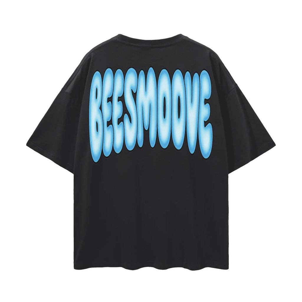 BEESMOOVE Sky Drip Loose Drop Shoulder T-Shirt - Beesmoove