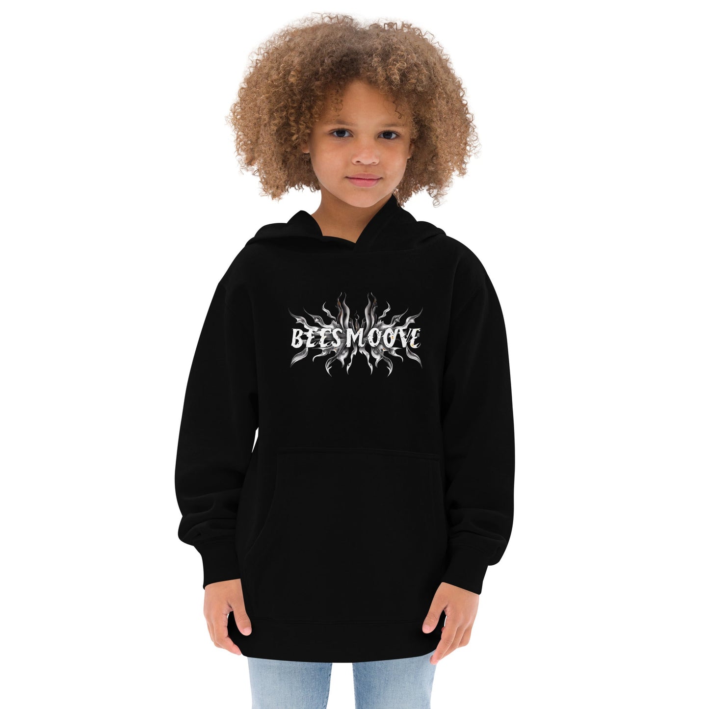 Beesmoove sliver flame Kids fleece hoodie - Beesmoove