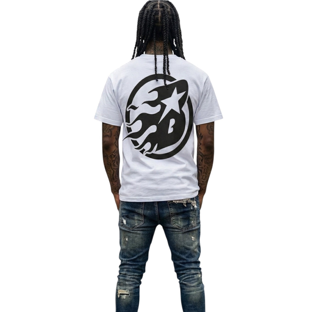 BEESMOOVE SMOOVEWORLD Loose Drop Shoulder T-Shirt - Beesmoove