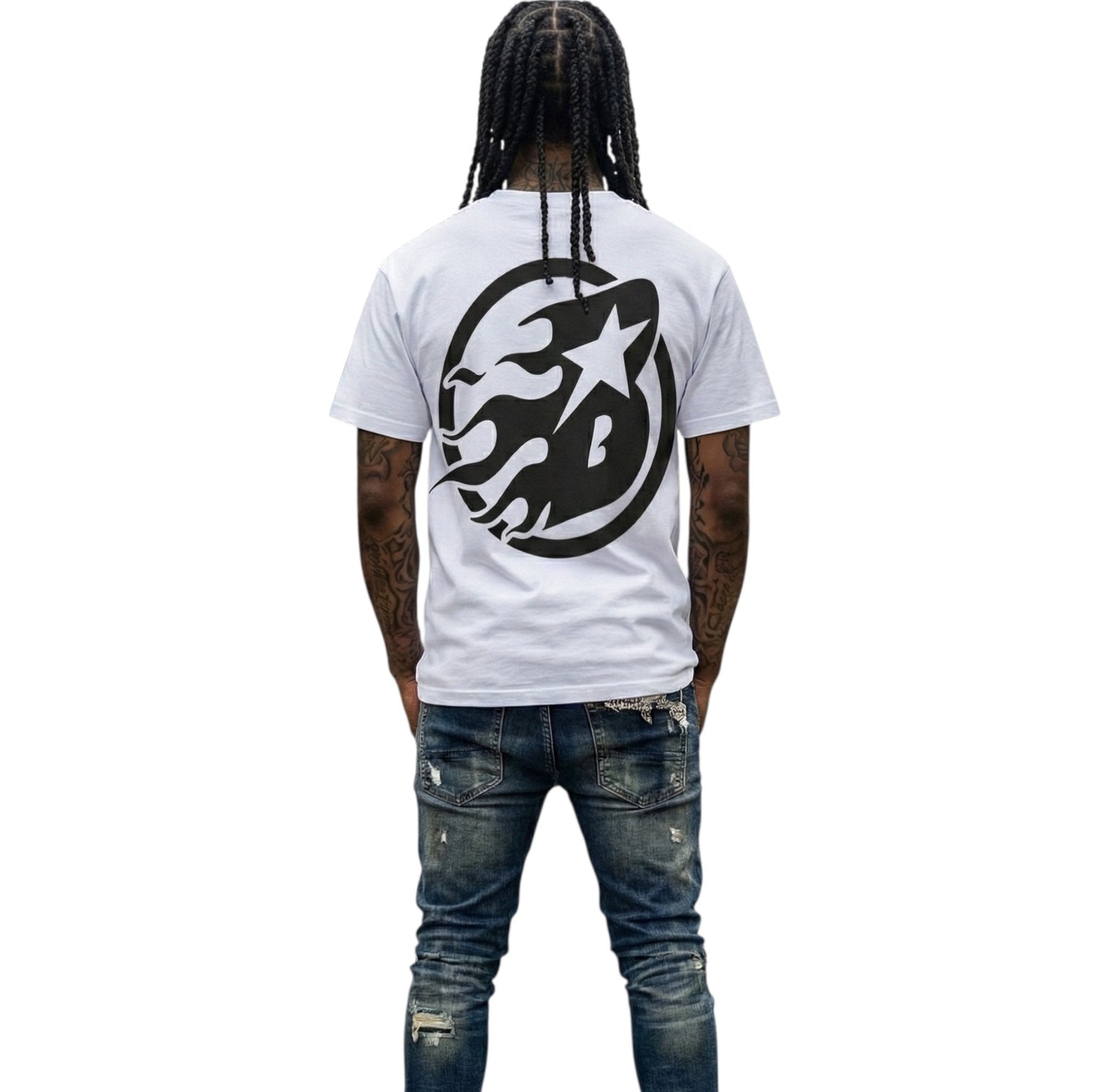 BEESMOOVE SMOOVEWORLD Loose Drop Shoulder T-Shirt - Beesmoove