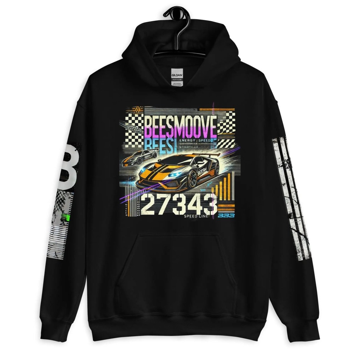 Beesmoove speed line motion Unisex Hoodie - Beesmoove