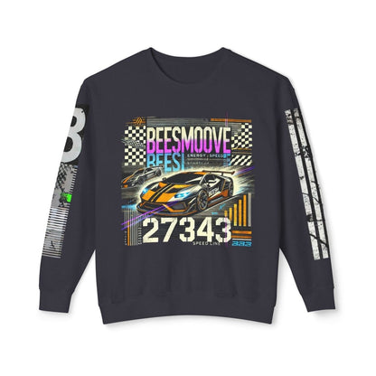 Beesmoove speed line Motion Unisex Lightweight Crewneck Sweatshirt - Beesmoove